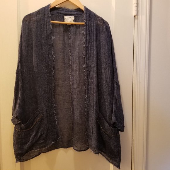 forte_forte Slouchy Linen Cardigan - Picture 1 of 5